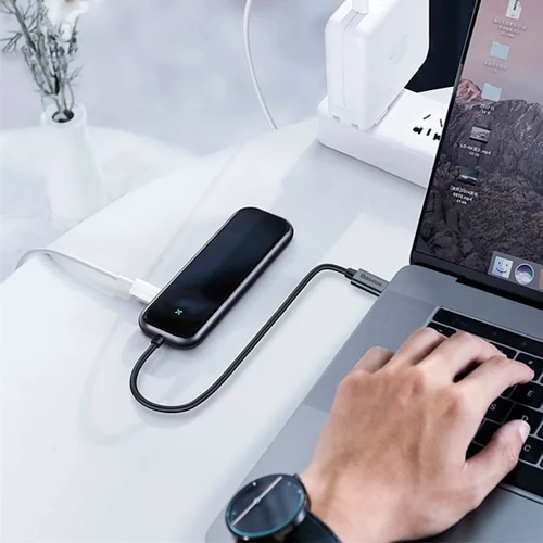 Адаптер Baseus Adapter USB-C to 3xUSB3.0+HDMI+USB-C Deep Gray (CAHUB-RT0G) фото 5