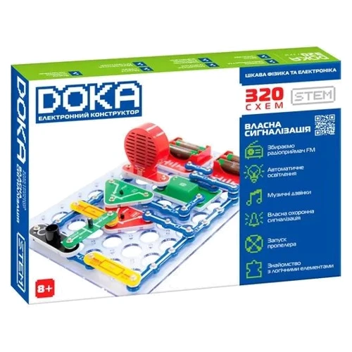 Конструктор электронный DOKA 320 схем (D70707)