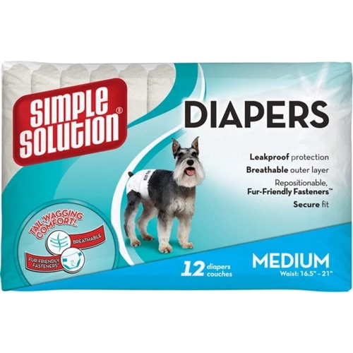 Гігієнічні прокладки Simple Solution Disposable Diapers Large для собак (М) 12 шт. (SS10584)