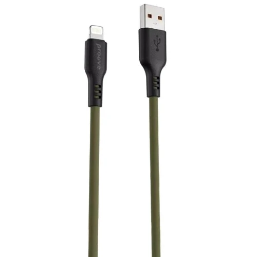Кабель Proove USB Cable to Lightning Rebirth 2.4A 1m Green (CCRE60001111)