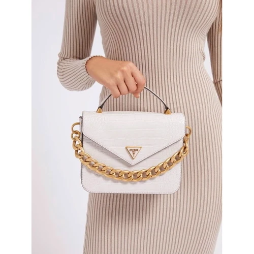 Женская сумка-сэтчел GUESS RETOUR TOP HANDLE FLAP белая (HWCG8664200-WHI): Пол Женский
