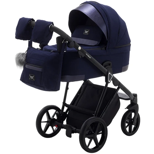 Коляска 2 в 1 Adamex Gallo Thermo GA-9 deep blue фото 12