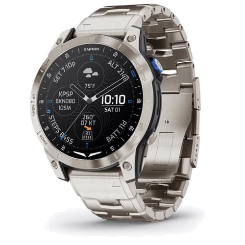 Смарт-часы Garmin D2 Mach 1 Aviator Smartwatch with Vented Titanium Bracelet (010-02582-51)