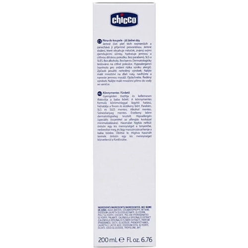 Chicco Пена для ванны Без слез 200 ml: Время применения универсальный