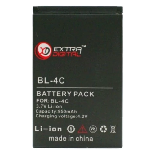 Аккумулятор Аккумулятор ExtraDigital for Nokia BL-4C (950 mAh) - BMN6267
