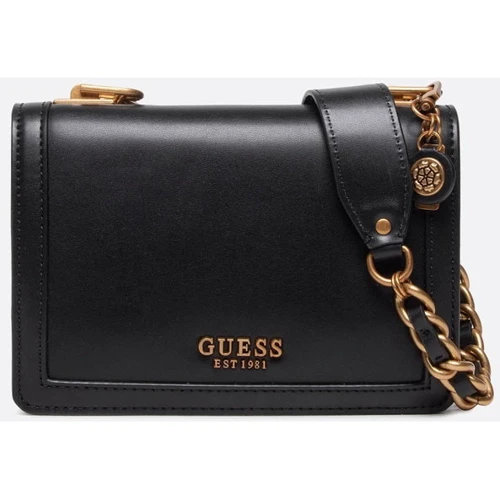 Женская сумка кросс боди GUESS ABEY CROSSBODY FLAP черная (HWVB8558210-BLA)