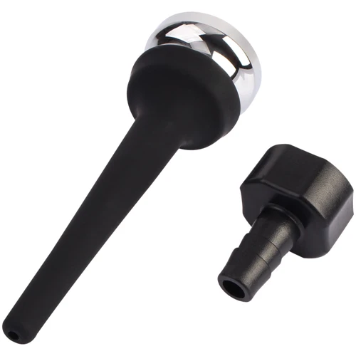 Трубка для анального душу Chisa Black Mont Tapered Silicone Enema Attachment 4.4"