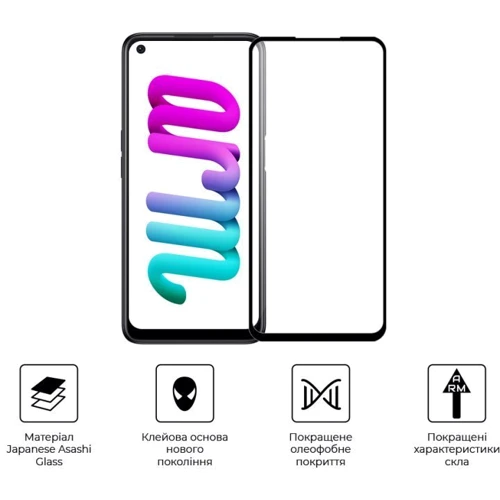 Аксессуар для смартфона ArmorStandart Tempered Glass Pro Black for OPPO A55 4G (ARM61035) фото 5