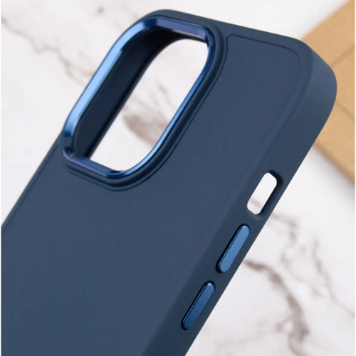 Чохол для iPhone Epik TPU Case Bonbon Metal Style Denim Blue для iPhone 14 Pro: Тип аксесуара чехол