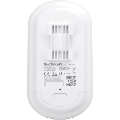 Точка доступа WiFi Ubiquiti Nanostation Loco5AC (NS-5ACL): Интерфейс подключения (WAN-порт) 2x 10/100 Ethernet