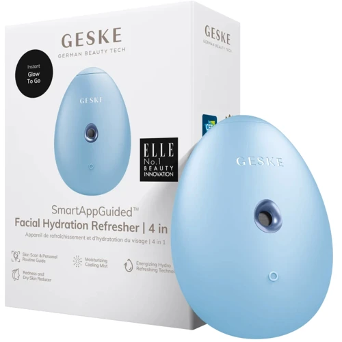 Електронний освіжувач для зволоження обличчя GESKE Facial Hydration Refresher 4в1 aquamarine