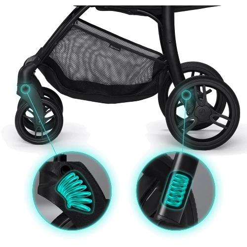 Візок Kinderkraft Cruiser Black (KKWCRUIBLK0000): Кількість блоків 1