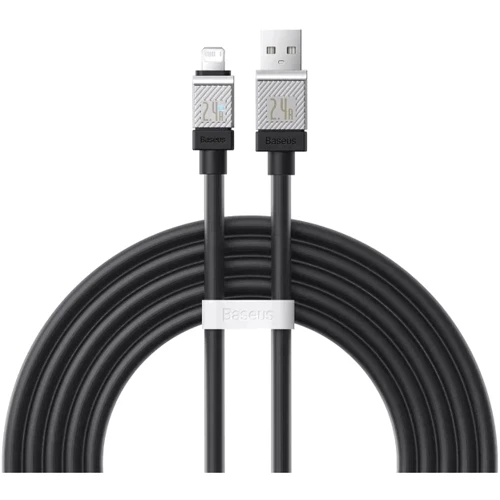 Кабель Baseus USB Cable to Lightning CoolPlay Series Fast Charging 2.4A 2m Black (CAKW000501)