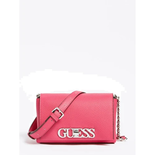 Женская сумка кросс боди Guess Uptown Chic Mini Xbody Flap фуксия (HWVY7301780-FUC)