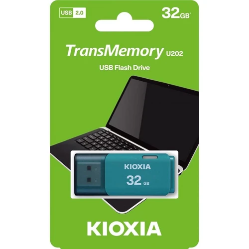 USB-флешка Kioxia 32GB U202 Blue USB 2.0 (LU202L032GG4): Обсяг пам'яті 32 GB