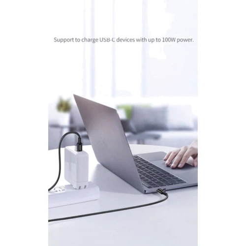 Кабель Ugreen USB-C to USB-C 100W 5A 2m Black (80372): Довжина 2 м