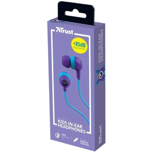 Наушники Trust Buddi Kids Mic Purple (23422): Диапазон частот (Гц) 20-20000