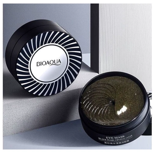 Bioaqua Black Pearl Crystal Clear Eye Mask Гидрогелевые патчи для глаз с черным жемчугом и портулаком 60 шт.: Назначение Тонизирование, От темных кругов, От морщин