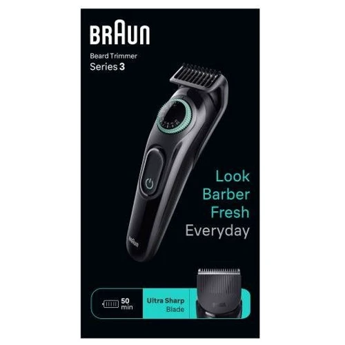 Машинка для стрижки (триммер) BRAUN BT3421: Зона применения Для окантовки, Для лица, Для бороды