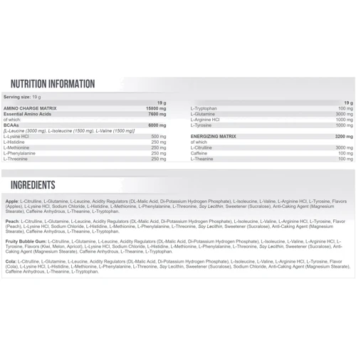 Аминокислота для спорта Scitec Nutrition Amino Charge 570 g /30 servings/ Apple: Вкус Яблоко