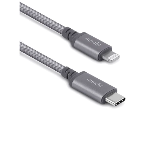 Кабель Moshi USB-C Cable to Lightning Cable Integra 1.2m Titanium Grey (99MO084041): Тип USB-C - Lightning