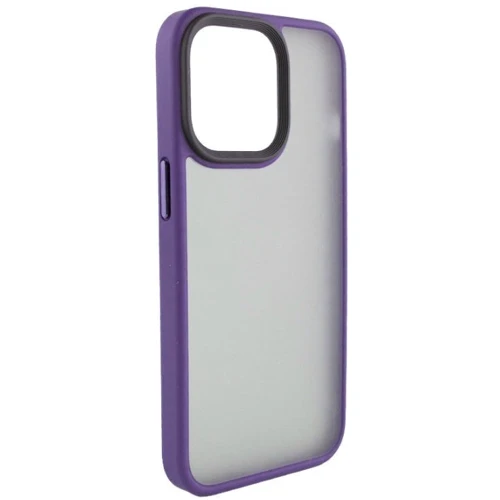 Чехол для iPhone Mobile Case TPU+PC Metal Buttons Dark Purple for iPhone 15 Plus: Цвет фиолетовый