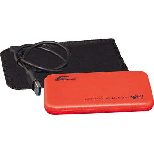 Аксессуар для накопителя Frime SSD/HDD 2.5" USB3.0 Red SATA (FHE73.25U30): Тип аксессуара Внешний карман