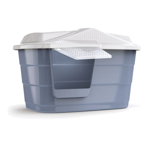 Дом-туалет 2 в 1 Georplast Villa для мелких животных 57.5x38.5x37 см в ассортименте (10524): Вид Закрытый