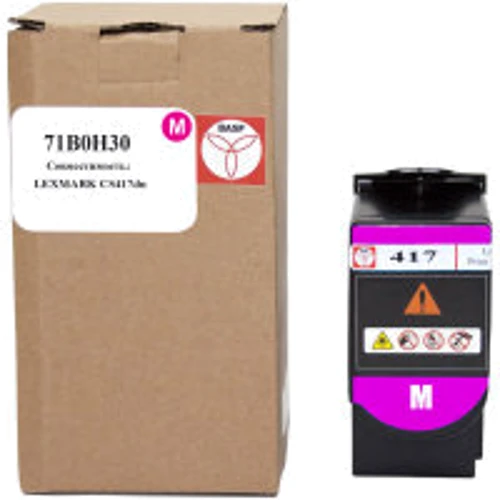 Картридж BASF Lexmark CS417dn 71B0H30 Magenta (BASF-KT-71B0H30)