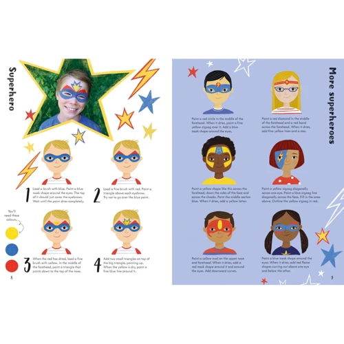 Book of Face Painting / Дитяча книга - розмальовка облич: Обкладинка Твердая