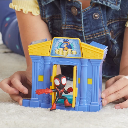 Набор игрушечный HASBRO Spider-Man SPD Стреляющий паук Веб сплешерс серии Человек-паук F8362 SAF CITY BLOCKS BANK MILES (F6688_F8362): Производитель Hasbro