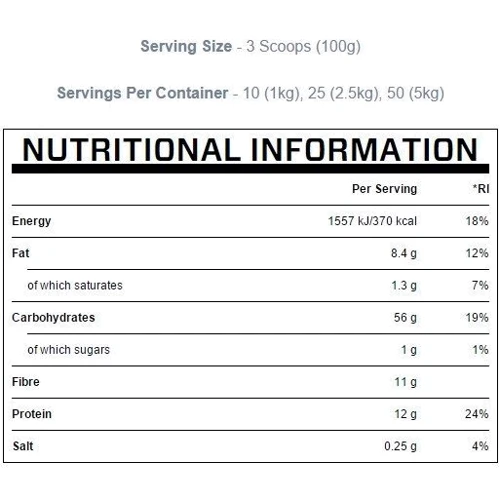 MyProtein Instant Oats 2500 g /25 servings/ Banana: Пол Унисекс