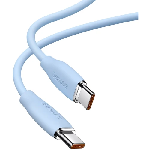 Кабель Baseus Cable USB-C to USB-C Jelly Liquid Silica Gel 100W 1.2m Blue (CAGD030003): Довжина 1.2 м