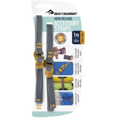 Стяжной ремень Accessory Strap With Hook Buckle Grey, 1 м x 10 мм (STS ATDASH101.0)