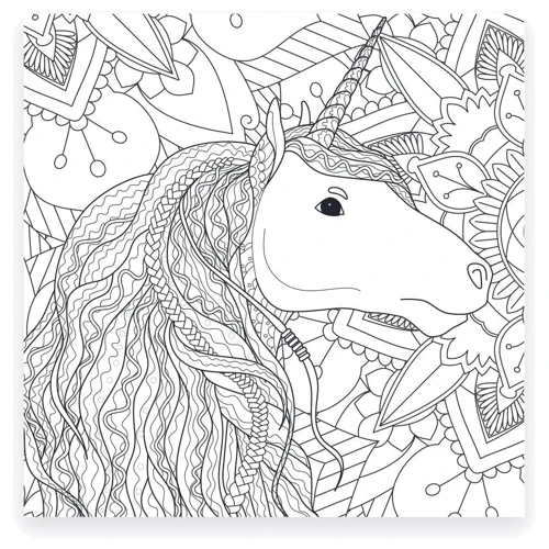 Розмальовка-антистрес Santi Міфічні єдинороги 20 аркушів (742909)