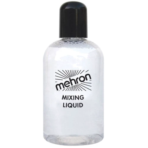 Mehron Mixing Liquid Жидкость для фиксации металлического порошка, блесток, пигментов, рассыпчатых теней 133 ml