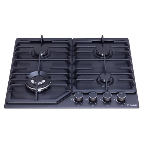 Варочная поверхность газовая Perfelli HGM 61694 BL: Размеры для встраивания (ШxГ) 56x49 см
