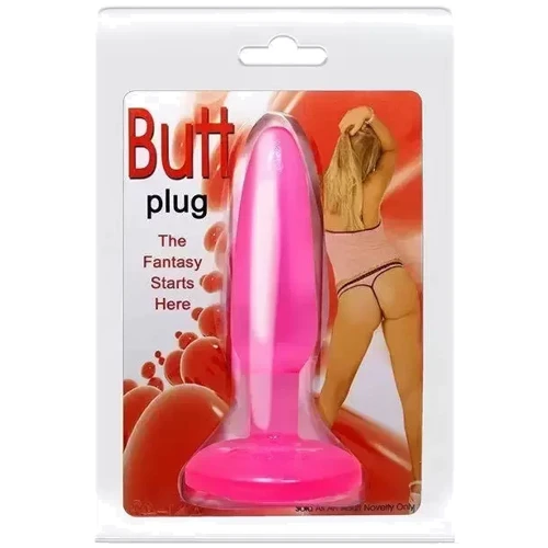 Анальная пробка на присоске Butt plug, BI-017001 Red