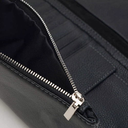 Мужская борсетка Ricco Grande черная (K1081014-black): Фактура Зернистая, Матовая