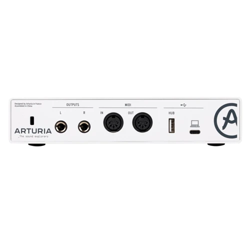 Аудиоинтерфейс Arturia MiniFuse 2 (White): Интерфейсы mini-jack (3.5 мм), Jack (6.3 мм), USB
