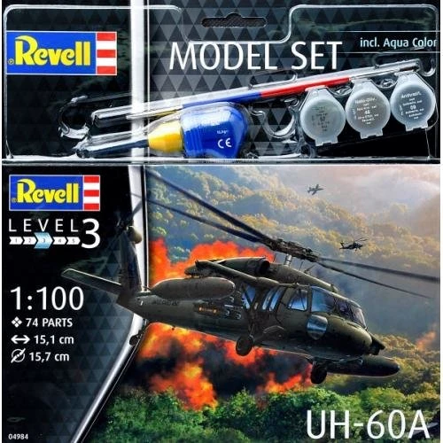 Подарочный набор Revell Model Set Вертолет UH-60A 1:100 (64984)