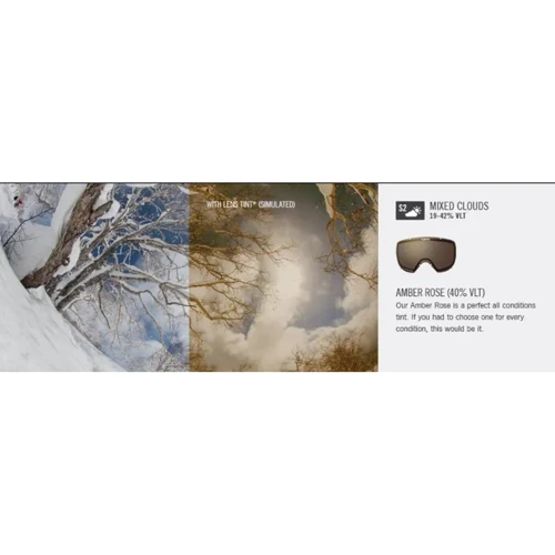 Горнолыжная маска Giro Grade Flash черный/белый 50/50 Amber Rose 40% (7073234)