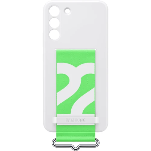 Чохол для телефона Samsung Silicone with Strap Cover White (EF-GS906TWEGRU) для Samsung S906 Galaxy S22+: Колір білий