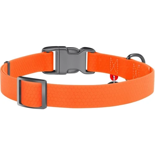 Нашийник для собак WAUDOG Waterproof c QR-паспортом металева пряжка-фастекс 25 ммx35-38 см помаранчевий (27774): Виробник WAUDOG