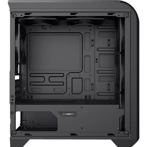 Корпус GameMax H601BG Centauri Black Gray (H601BG): Материал передней панели пластик