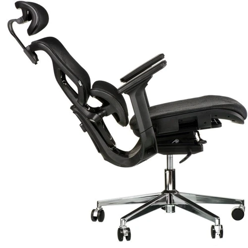 Кресло офисное Special4You Monblan black (E7009): Оснащение Подголовник, Подлокотники, С колесиками, С крестовиной