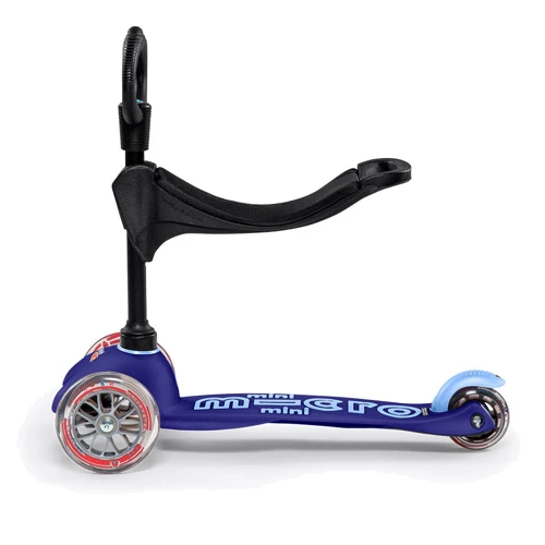 Самокат MICRO серії Mini 3in1 Deluxe - Синій (до 50 kg, до 20 kg з сидінням, 3-х кол.) (MMD014) фото 20
