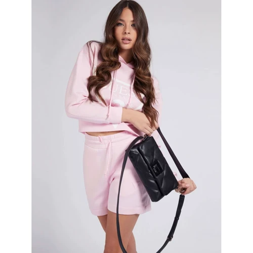 Жіноча сумка-сетчел Guess Brightside Shoulder Bag чорна (HWQB7580190-BLA): Тип Сумки