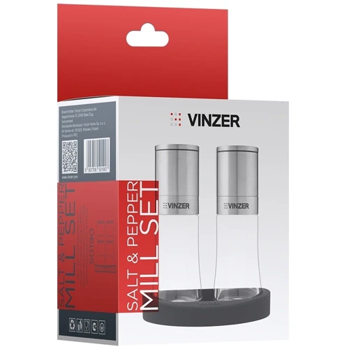 Набор для специй VINZER с силиконовой подставкой (50190)