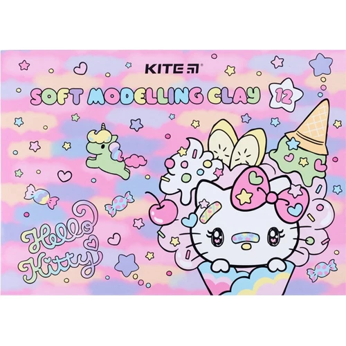 Пластилин восковой Kite Hello Kitty 12 цветов 240 г (HK23-1086)